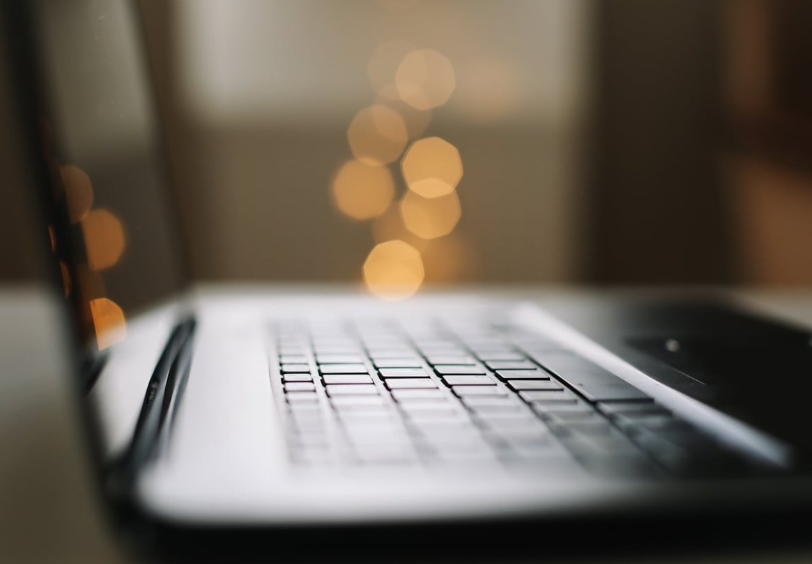 calm therapist office laptop